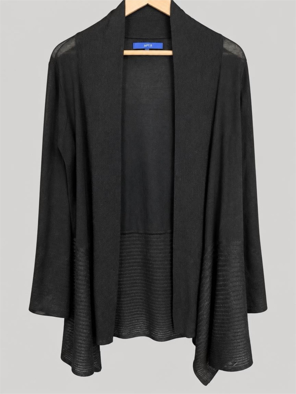 Apt. 9 Black Open-Front Women's Cardigan Sweater - S